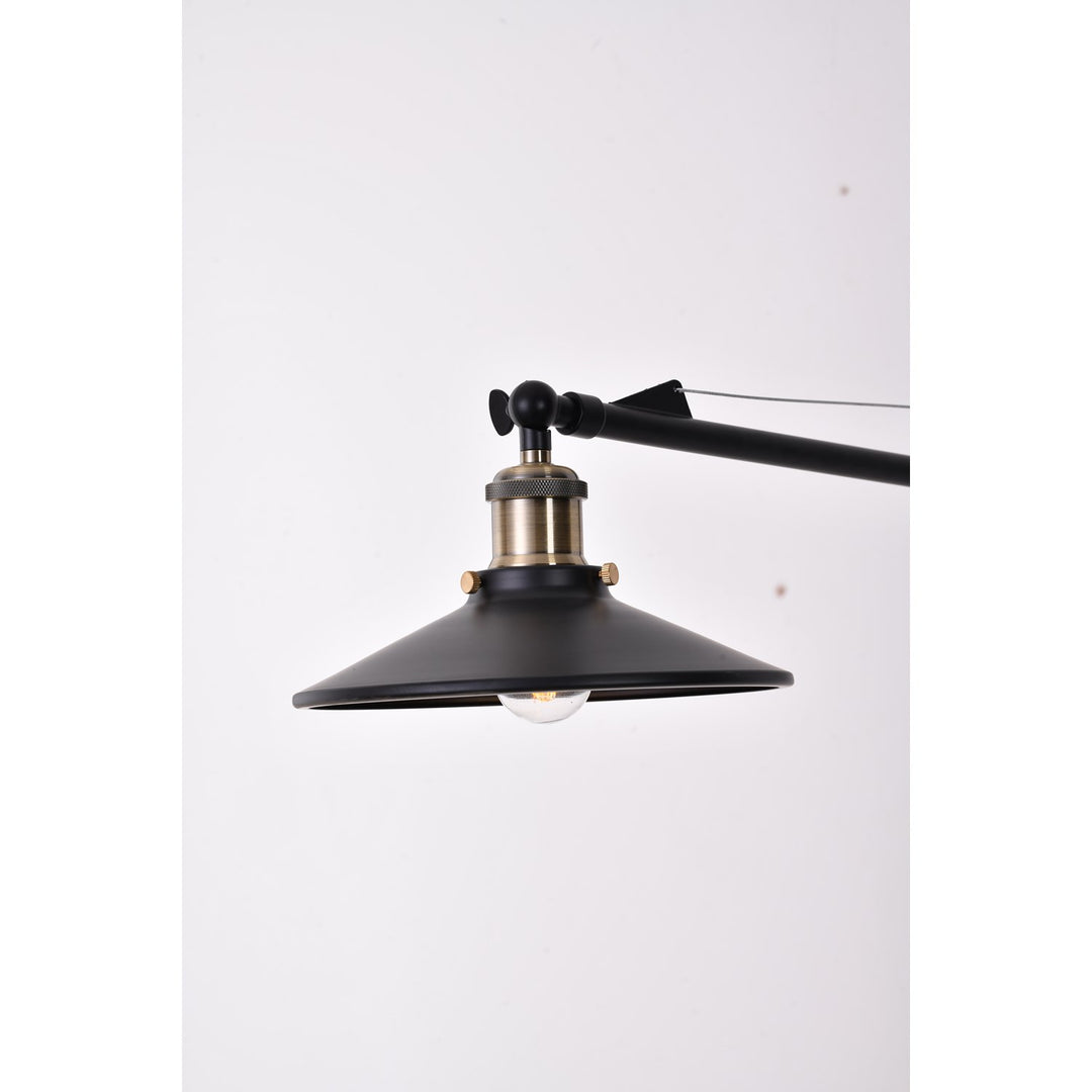 Black Metal Black Frame Light Fixture