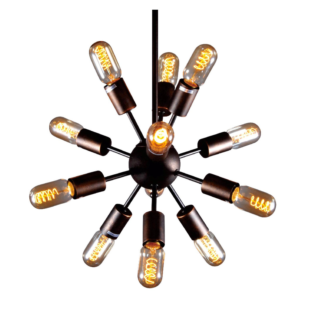 Chrome Arm Spike Chrome Frame Light Fixture