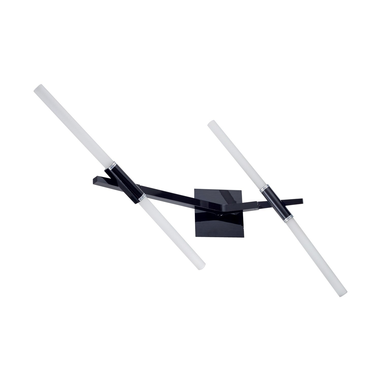 Clear Glass Black Frame Light Fixture by Bethel