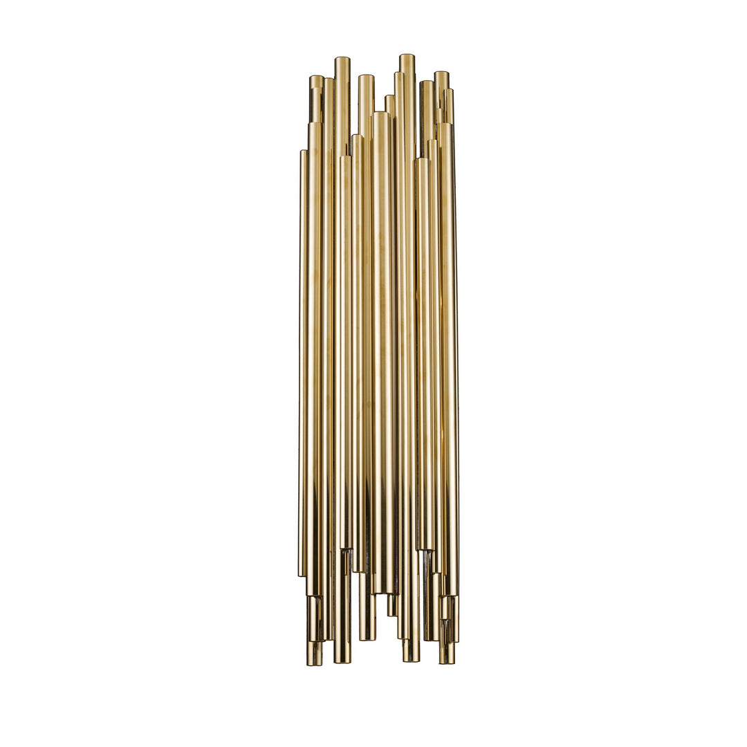 Stainless Steel Gold Frame Light Fixture by Bethel