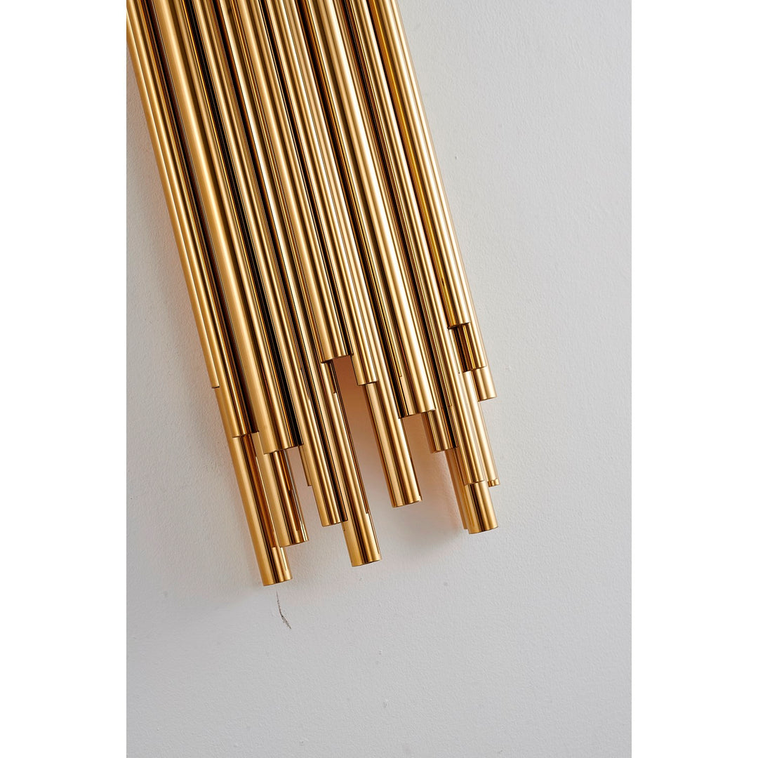Stainless Steel Gold Frame Light Fixture