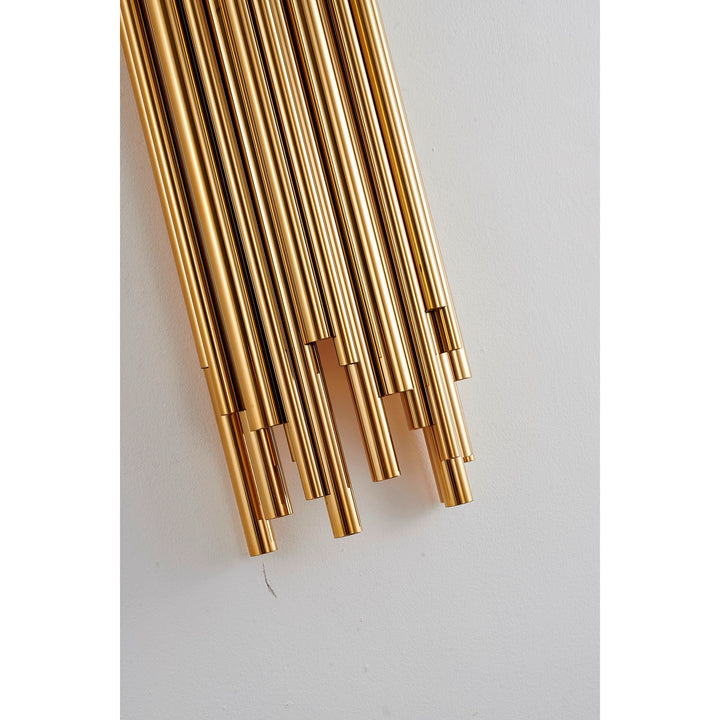 Stainless Steel Gold Frame Light Fixture