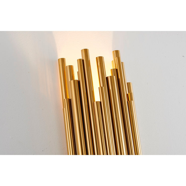Stainless Steel Gold Frame Light Fixture