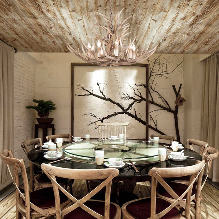 Natural Color Polyresin Light Fixture