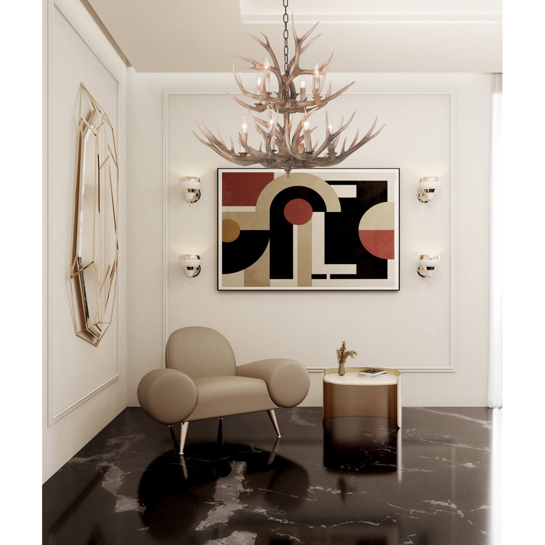 Natural Color Polyresin Light Fixture