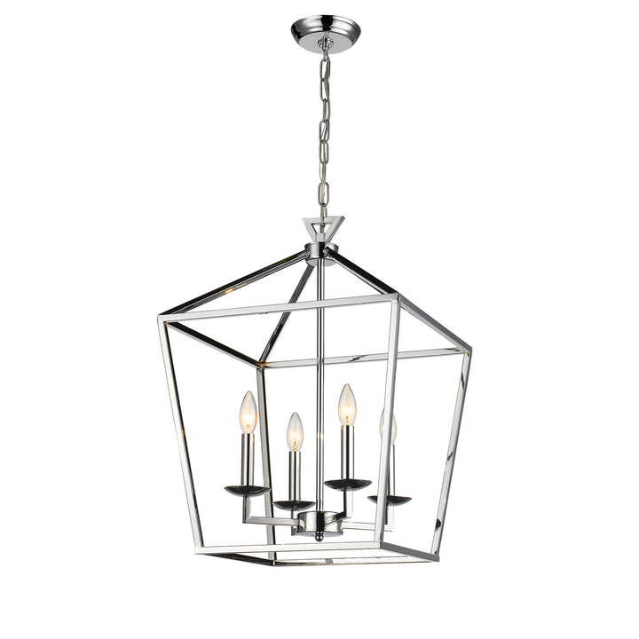 Candle Lights Shiny Nickel Metal Light Fixture by Bethel