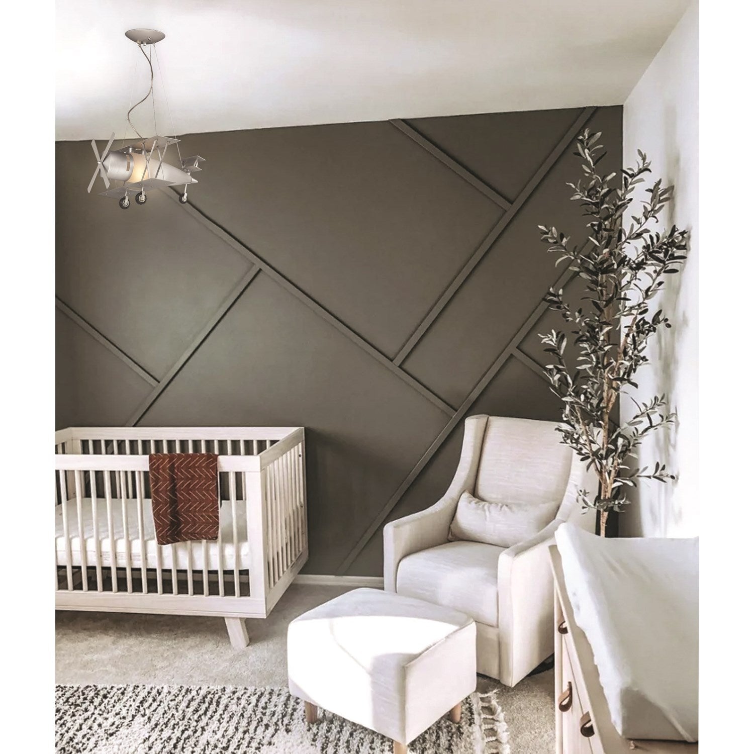 Clear Glass And Plastic Chrome Metal Light Fixture