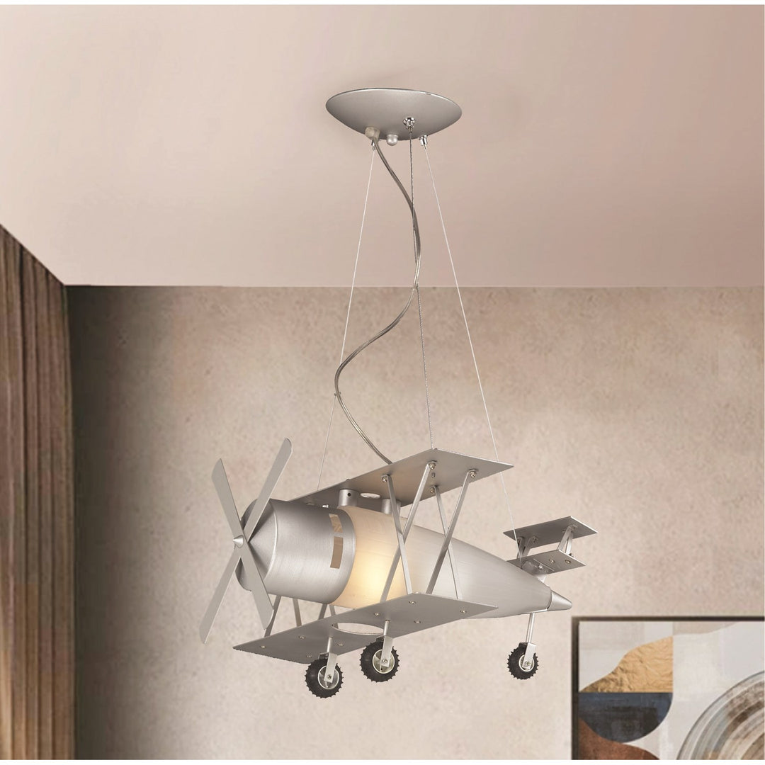 Clear Glass And Plastic Chrome Metal Light Fixture