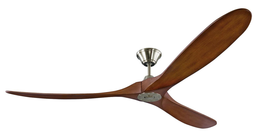 70In. Maverick Max - Brushed Steel With Koa Blades by VC Fan Collection