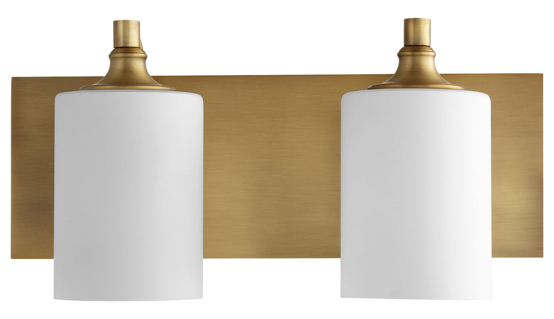 2Lt Vanity Aged Brass by Quorum
