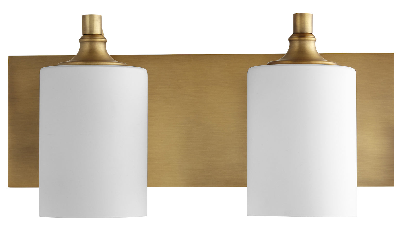 2Lt Vanity Aged Brass by Quorum