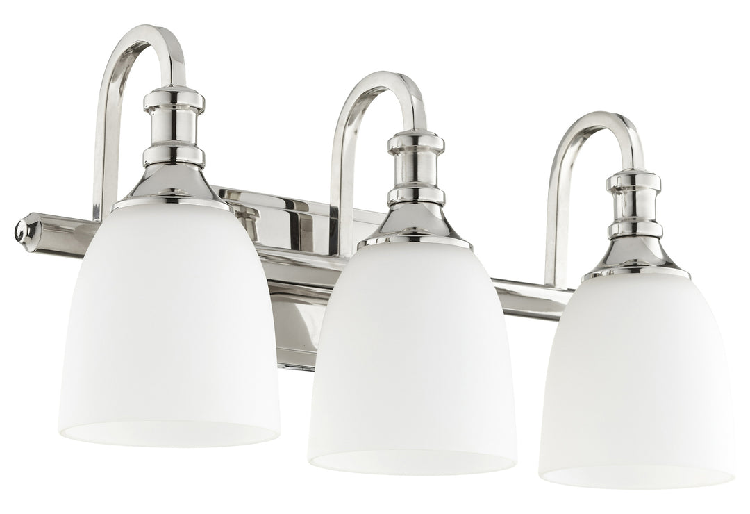 3Lt Vanity Nickel by Quorum
