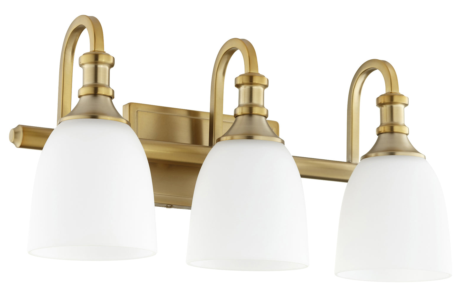 3Lt Vanity Aged Brass by Quorum
