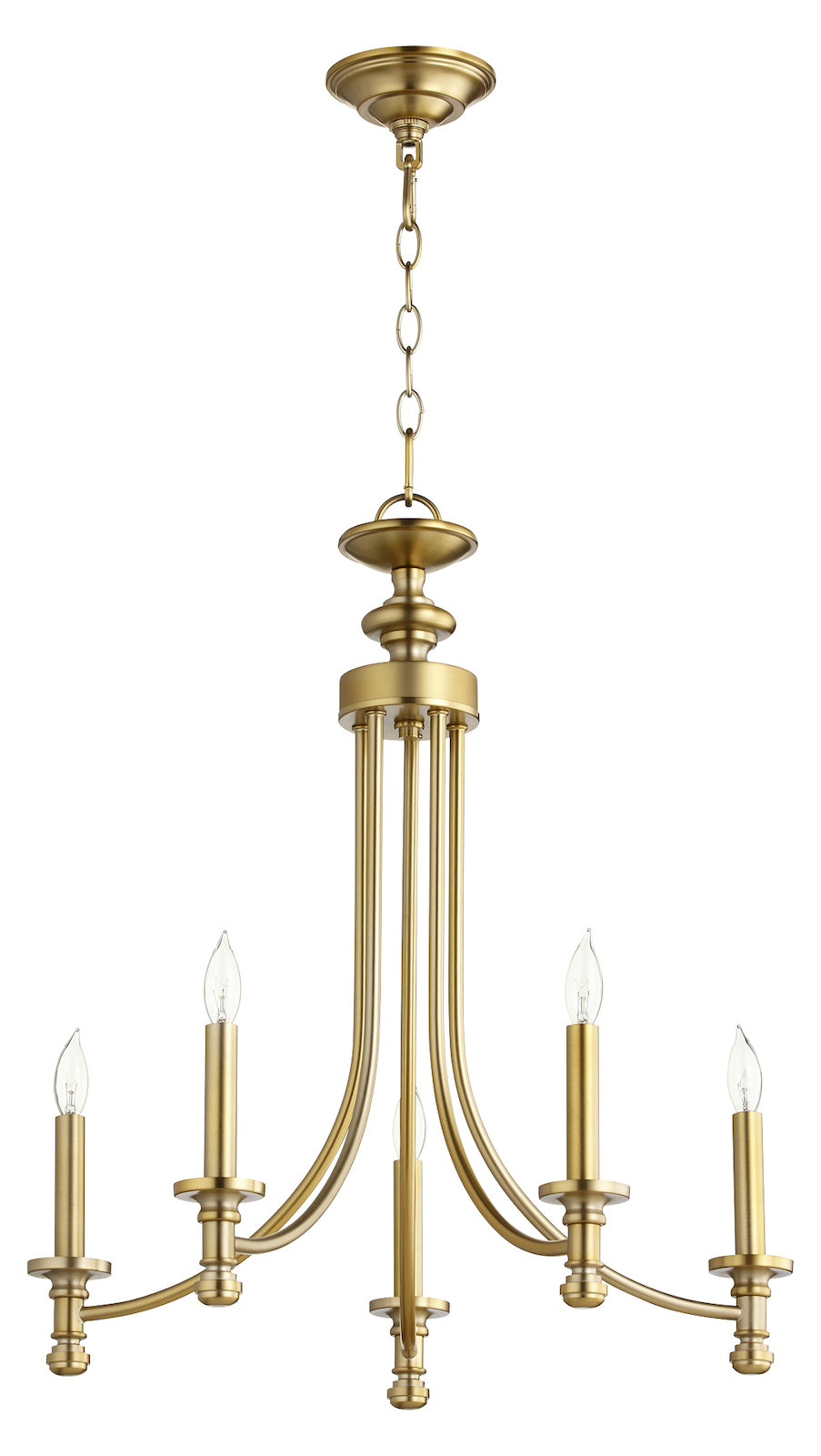 5Lt Cand Aged Brass by Quorum