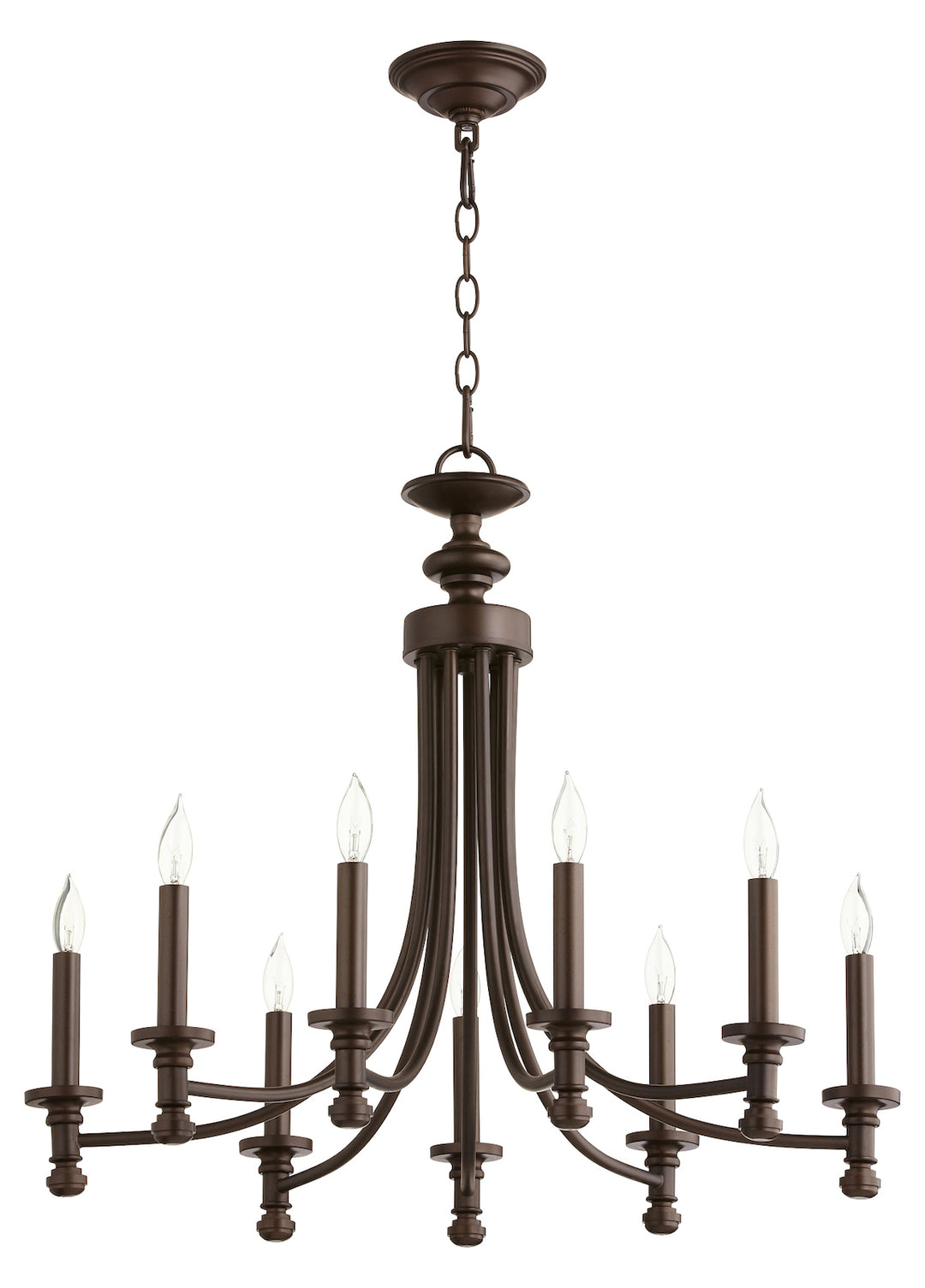 9Lt Cand Oiled Bronze by Quorum