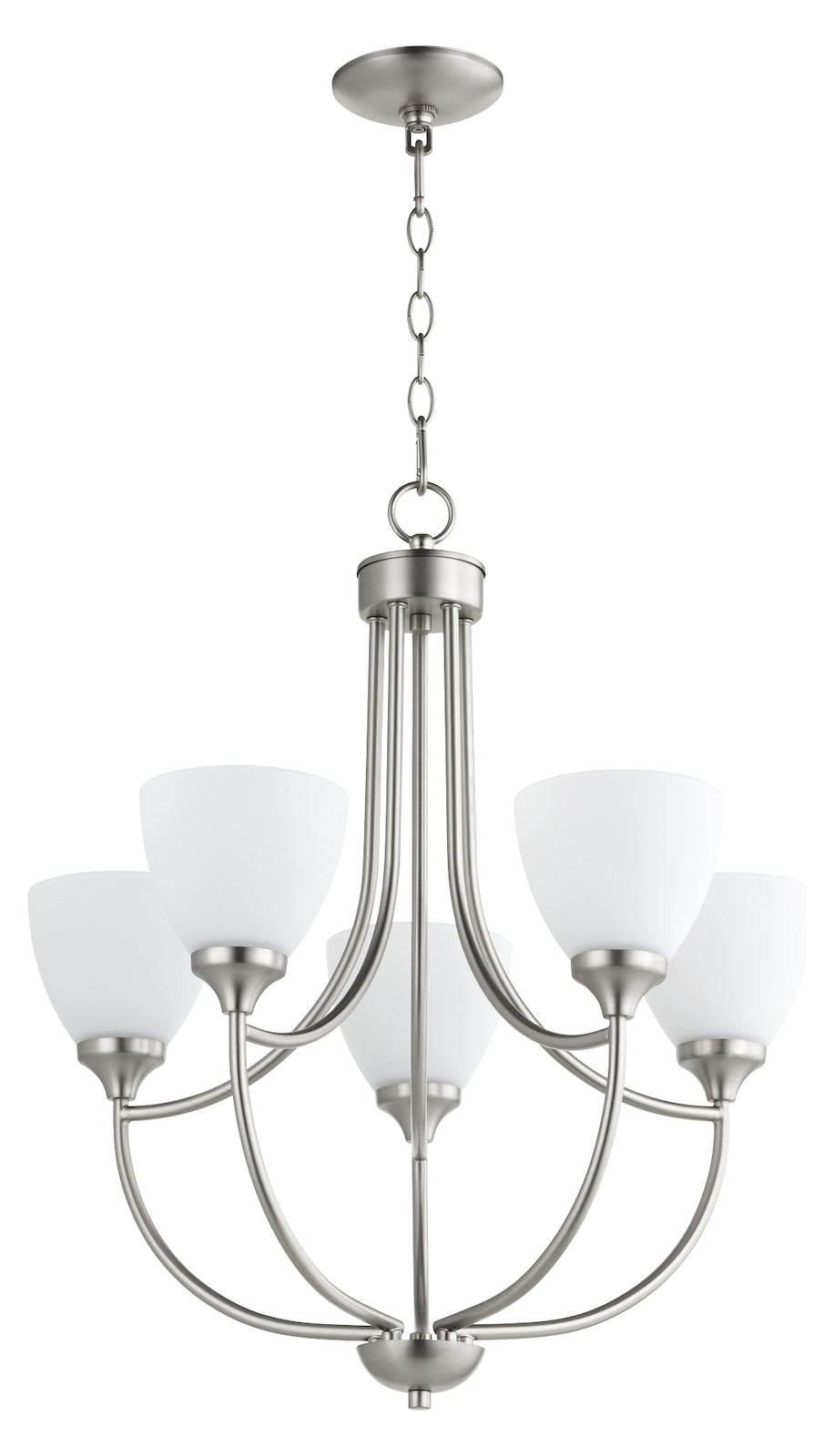 5Lt Chand Satin Nickel by Quorum