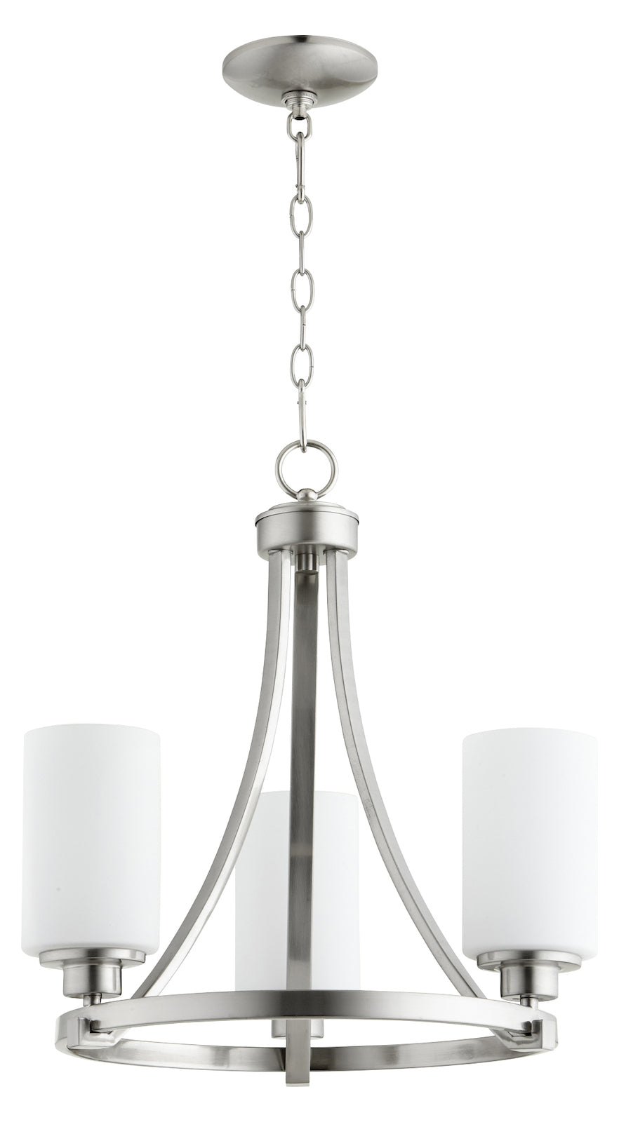 3Lt Chand Satin Nickel by Quorum