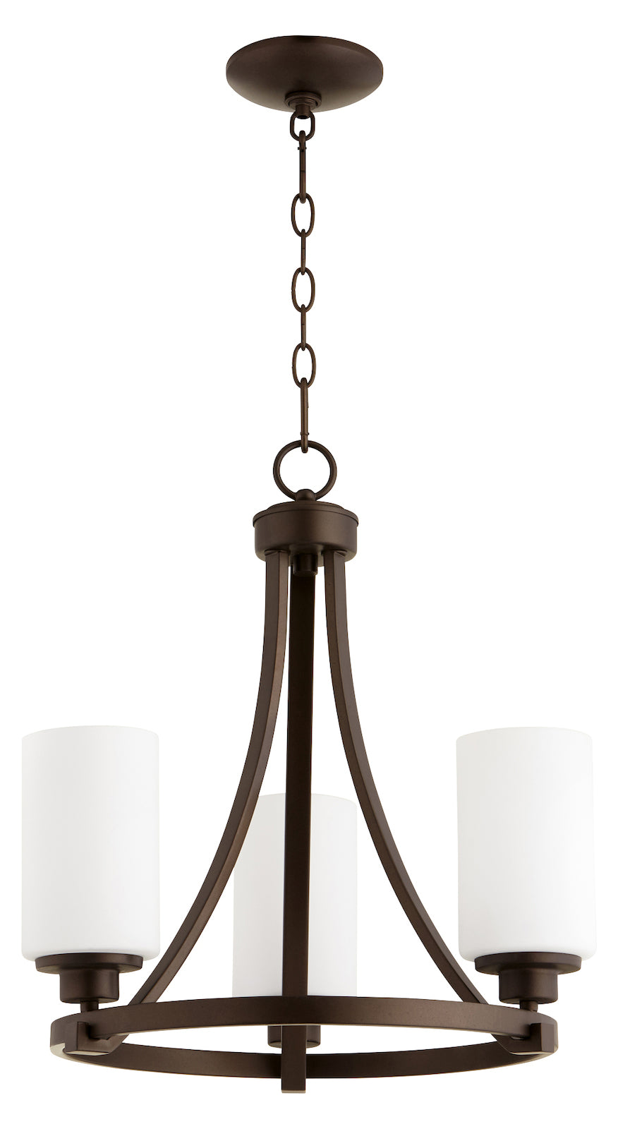 3Lt Chand Oiled Bronze by Quorum