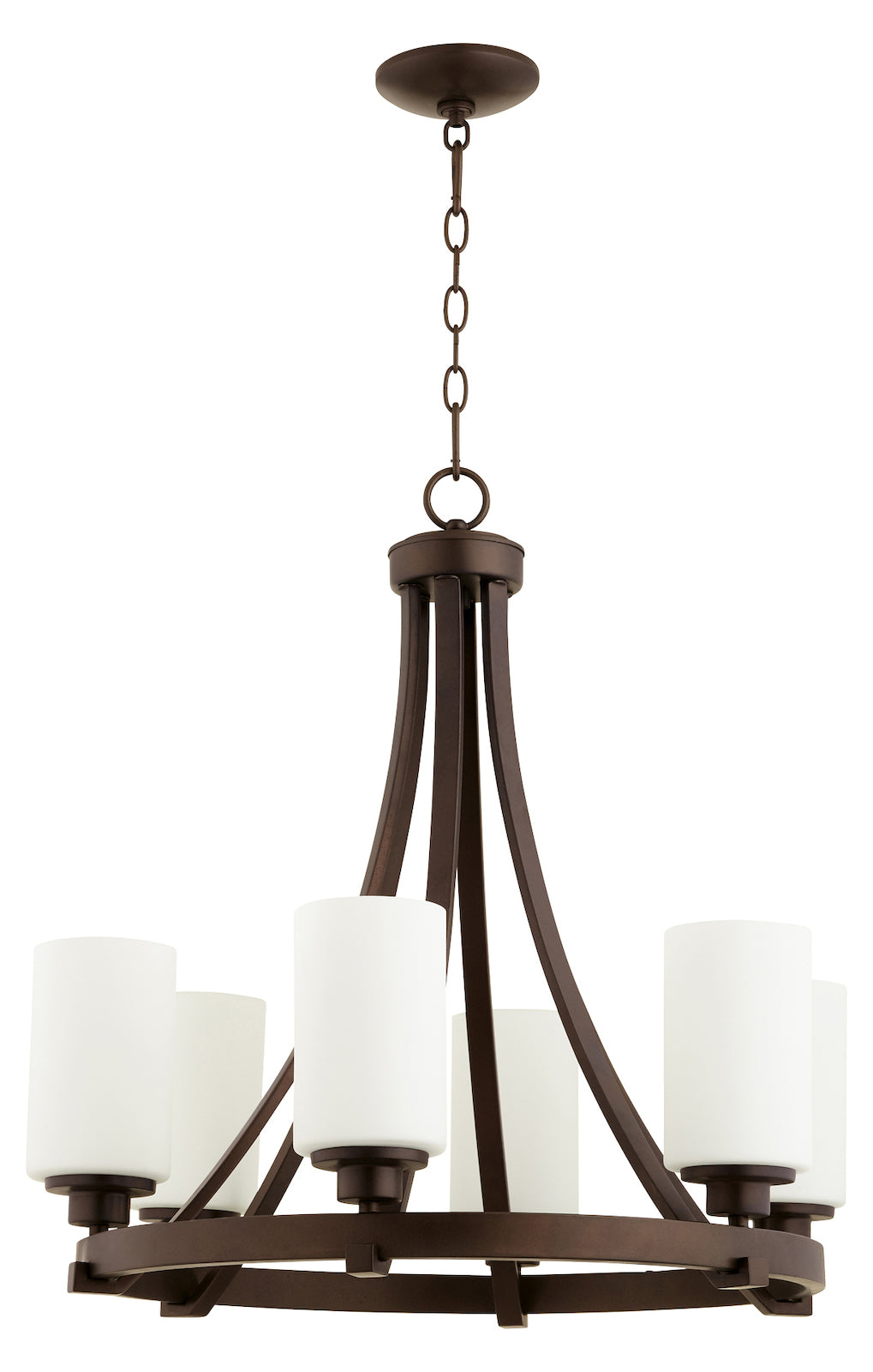 6Lt Chand Oiled Bronze by Quorum