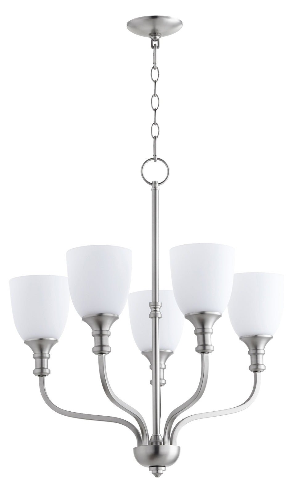 5Lt Chand Satin Nickel by Quorum