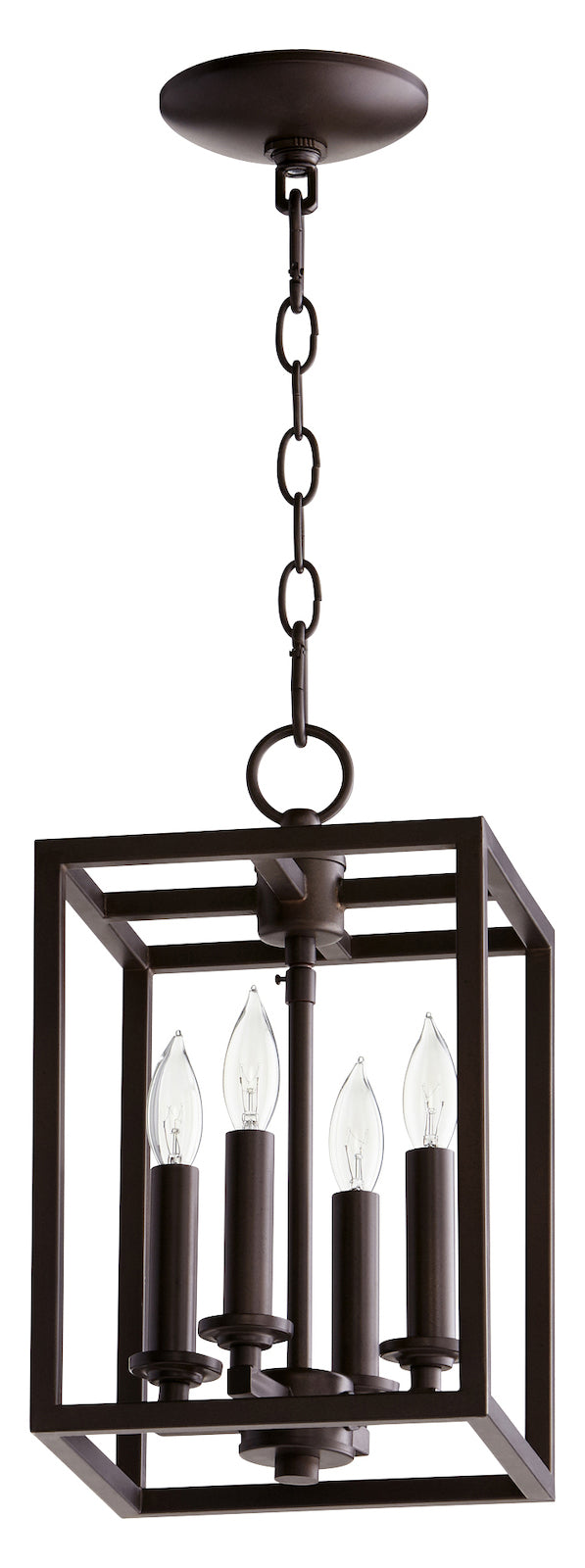 4Lt Sm Cuboid Entry Oiled Bronze by Quorum