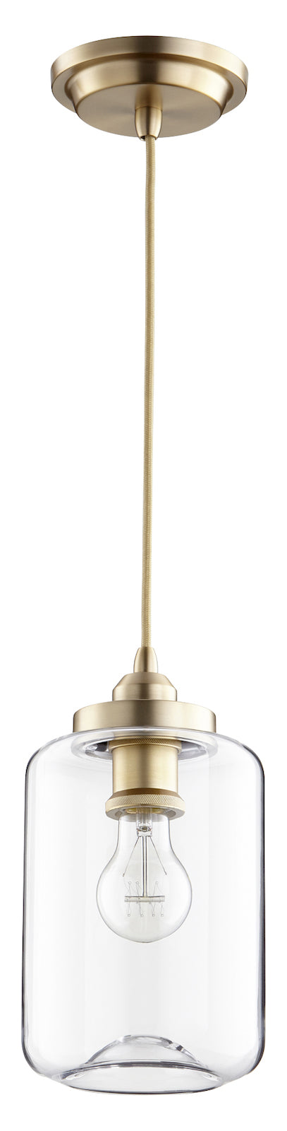 Clr Filament Pend 6In. -Agb by Quorum
