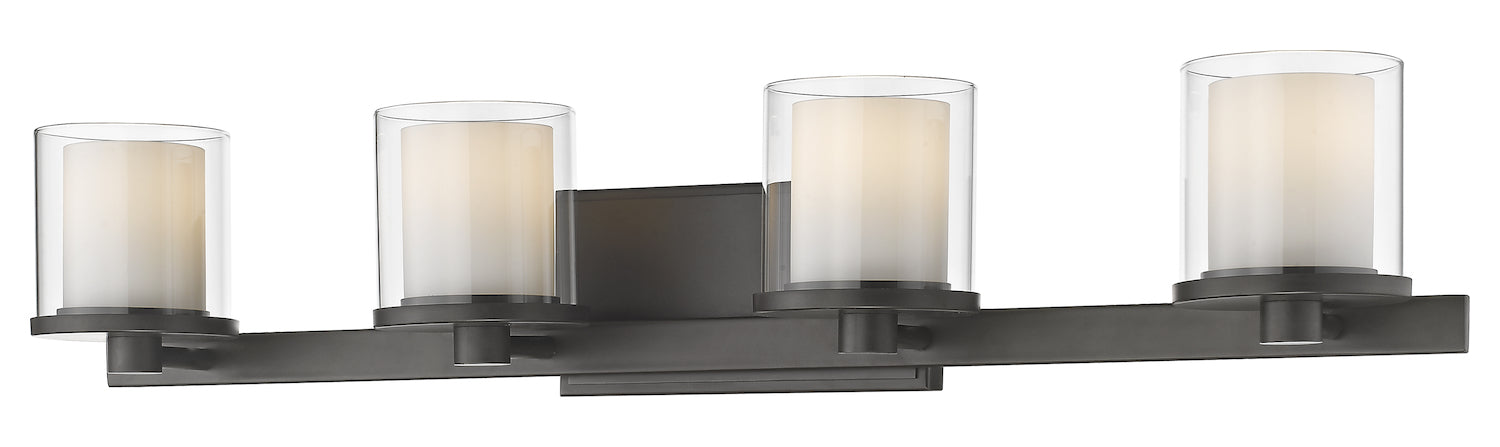 Bronze  4 Light 31-1/2in Wide Bathroom Vanity Light by Z-Lite