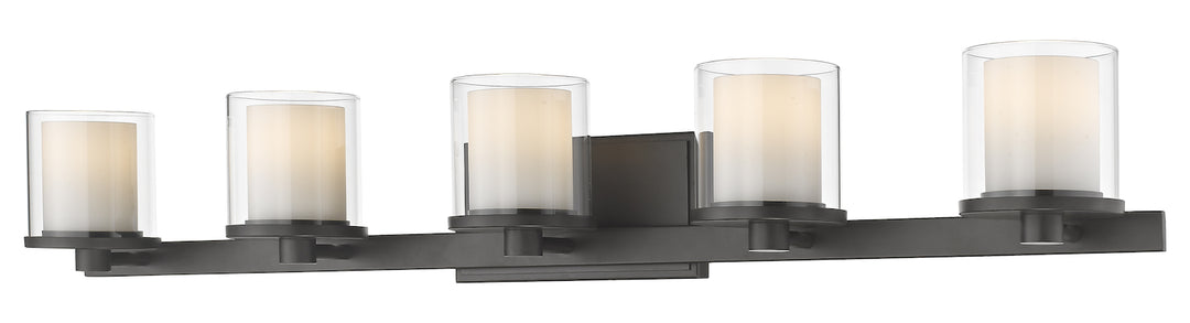 Bronze  5 Light 38in Wide Bathroom Vanity Light by Z-Lite