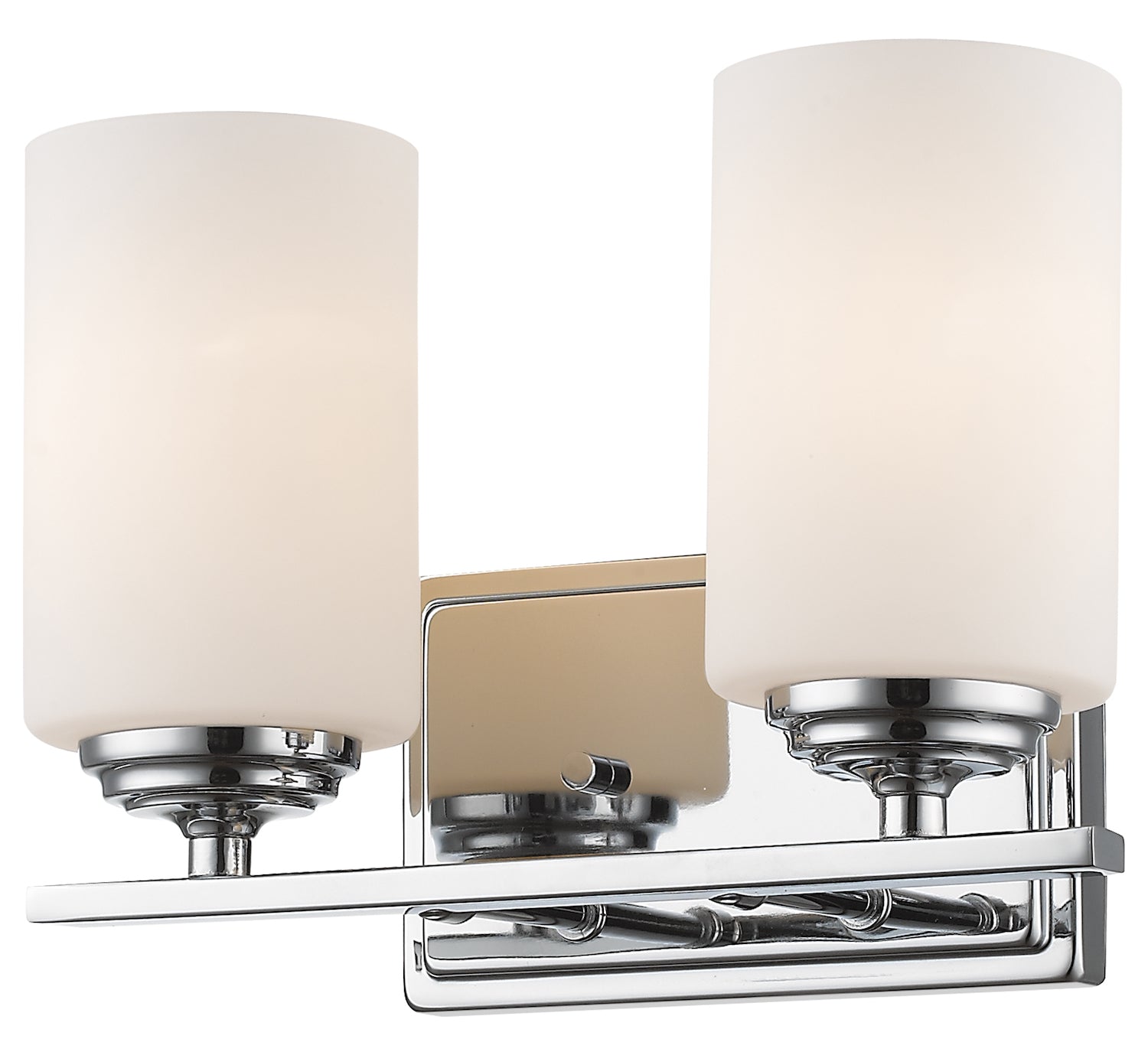 Chrome  2 Light 11-3/8in Wide Bathroom Vanity Light by Z-Lite