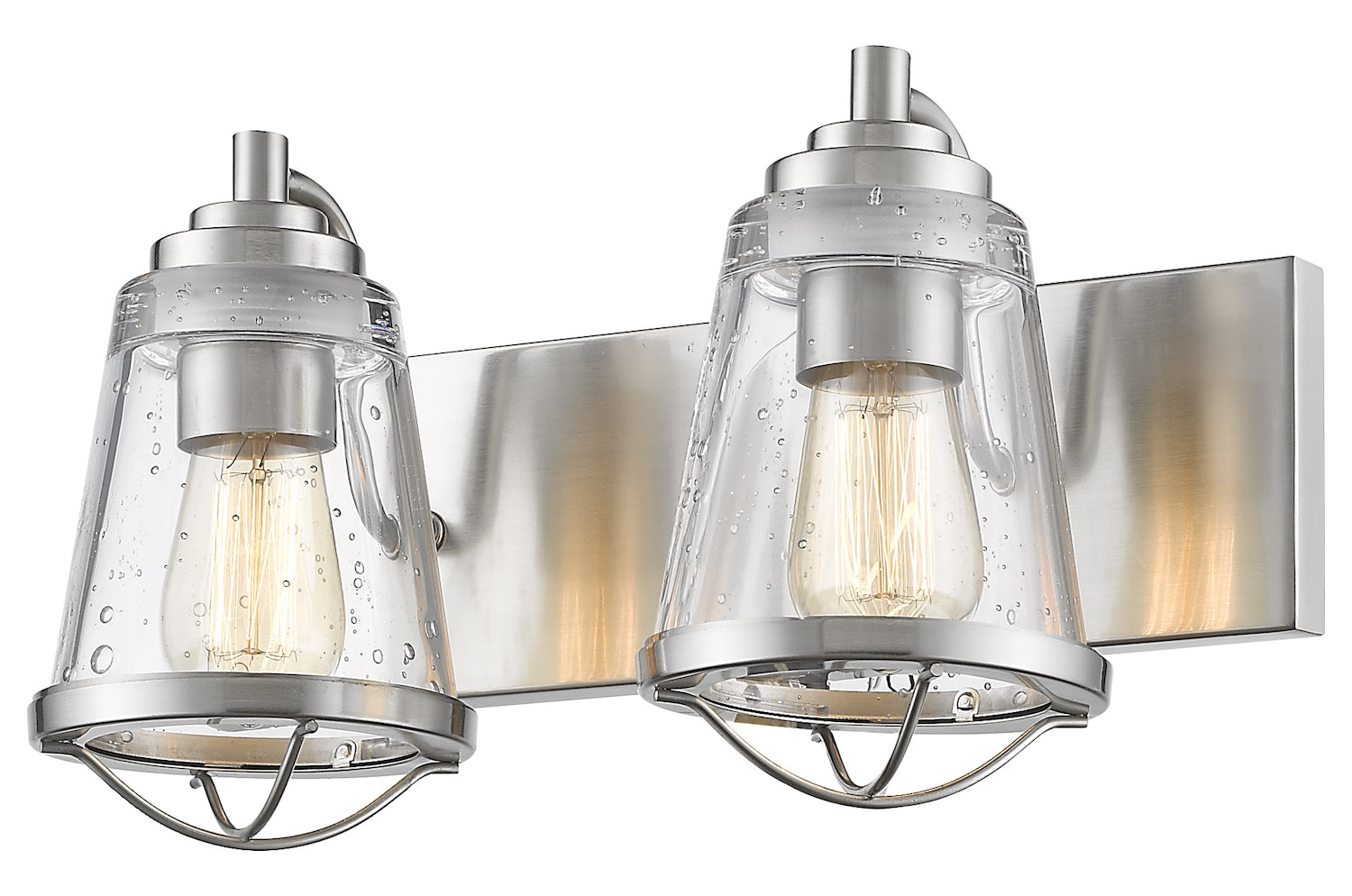 Brushed Nickel  2 Light 16in Wide Vanity Light by Z-Lite