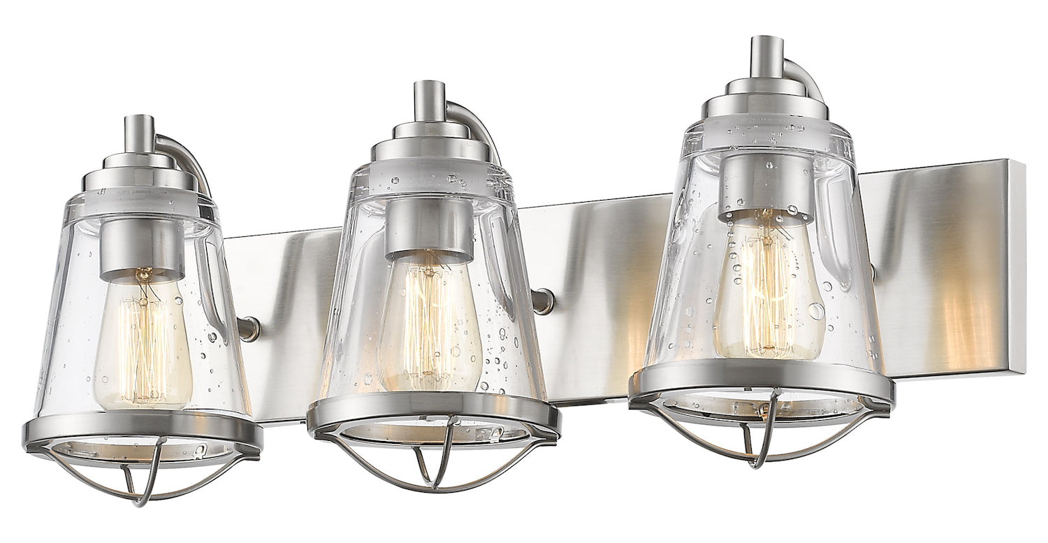 Brushed Nickel  3 Light 24in Wide Vanity Light by Z-Lite