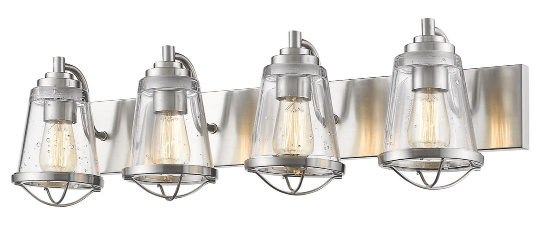 Brushed Nickel  4 Light 32in Wide Vanity Light by Z-Lite