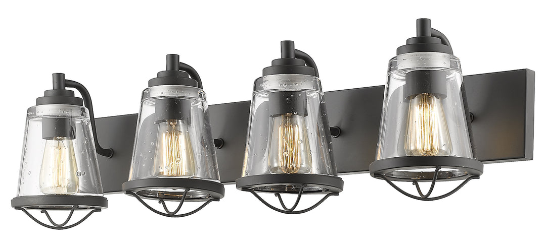 Bronze  4 Light 32in Wide Vanity Light by Z-Lite