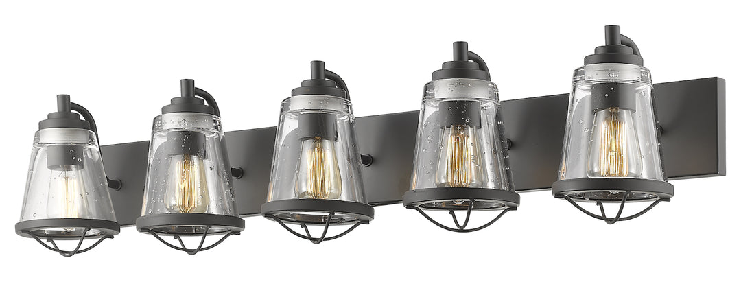 Bronze  5 Light 40in Wide Vanity Light by Z-Lite