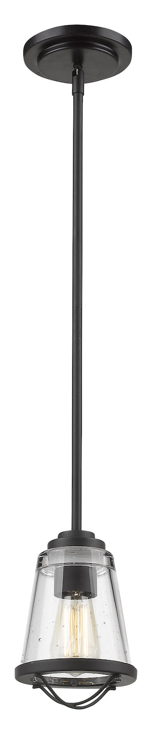 Bronze  Single Light 5-1/2in Wide Mini Pendant by Z-Lite