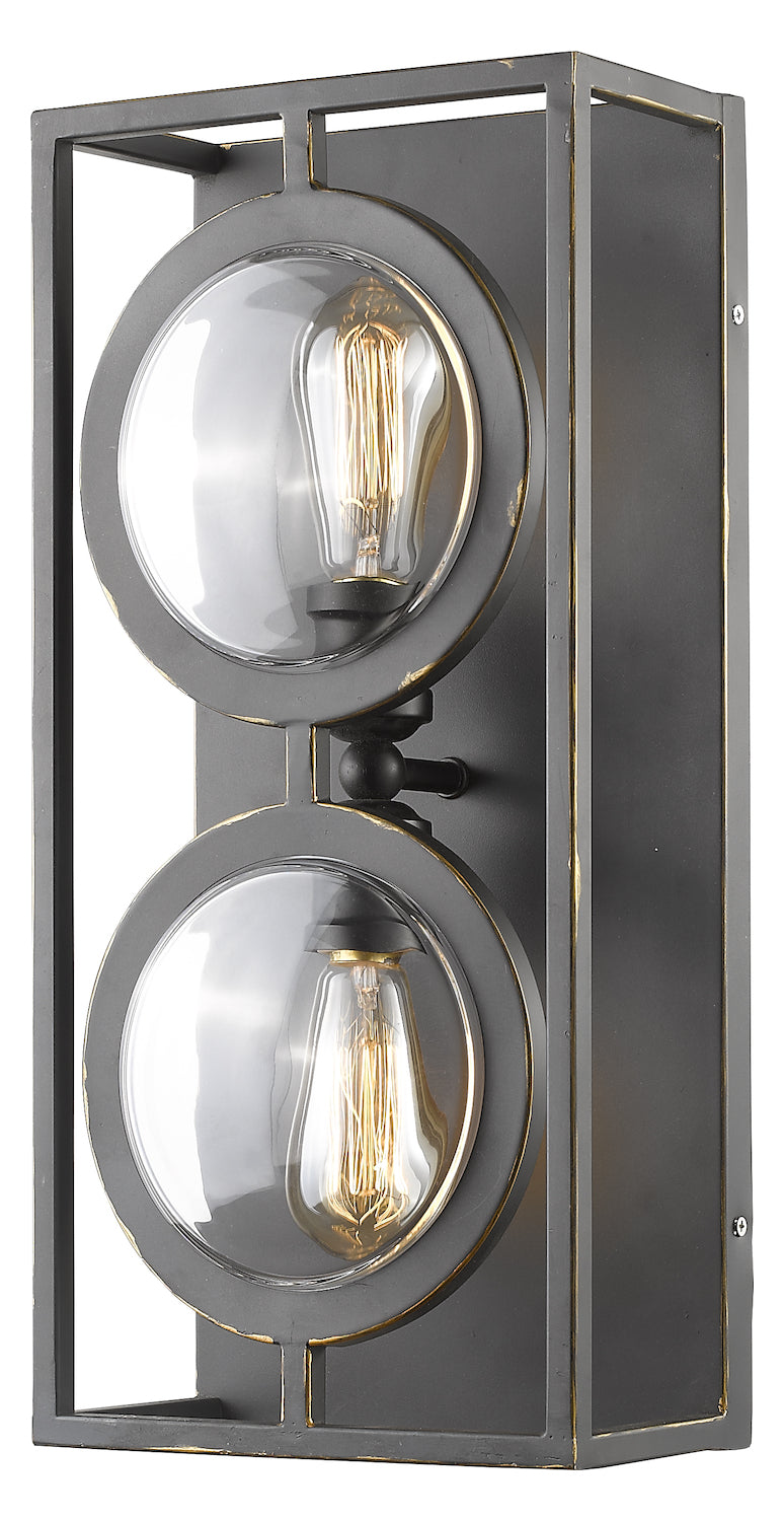 Olde Bronze  2 Light 19in High Wall Sconce by Z-Lite