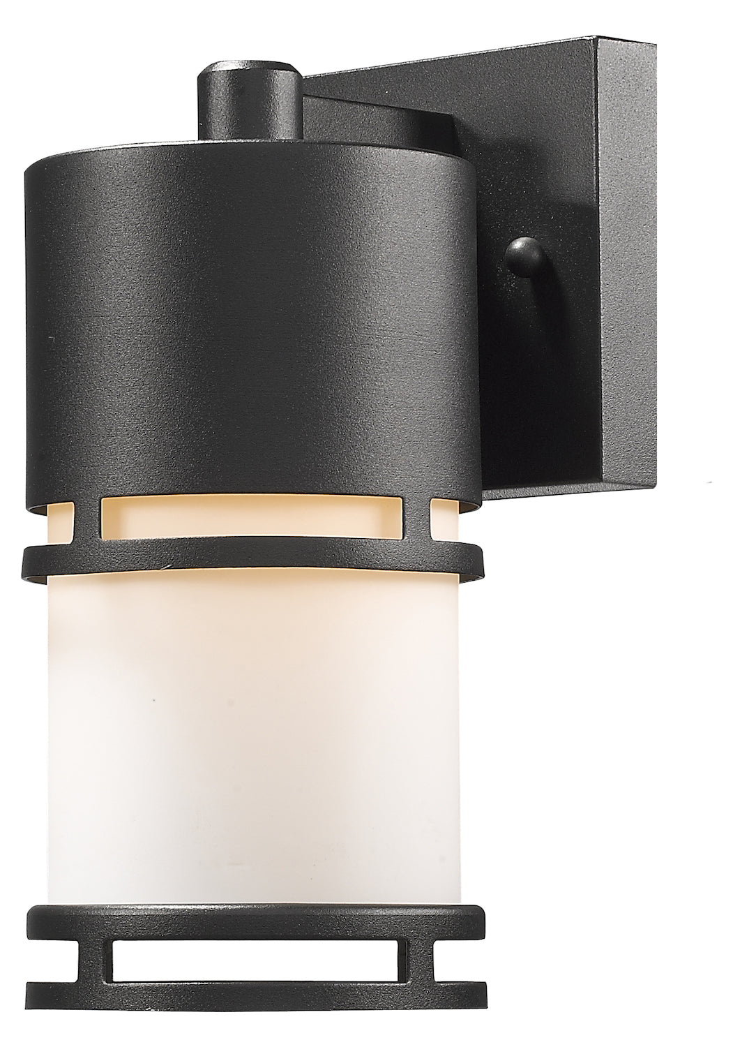 Black  Single Light 8-7/8in High Integrated LED Outdoor Wall Sconce by Z-Lite