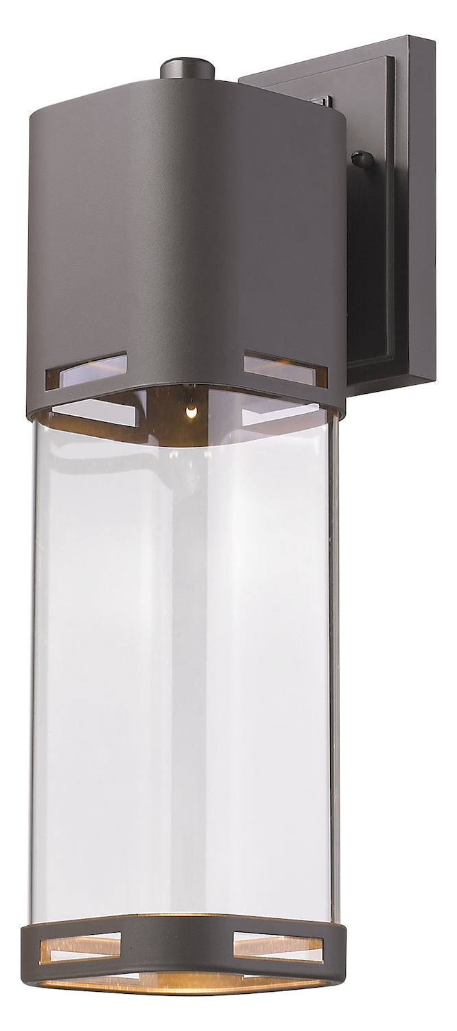 Deep Bronze  17-5/8in Tall Integrated LED Outdoor Wall Sconce by Z-Lite