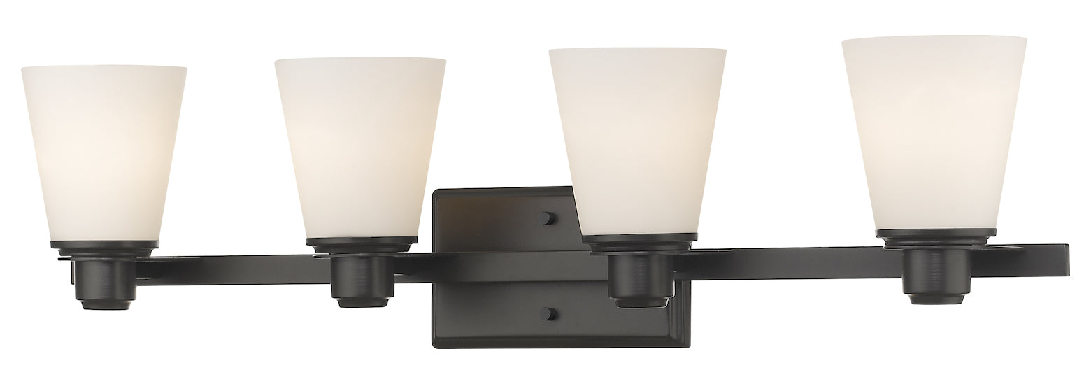 Bronze  4 Light 30-3/8in Wide Bathroom Vanity Light by Z-Lite