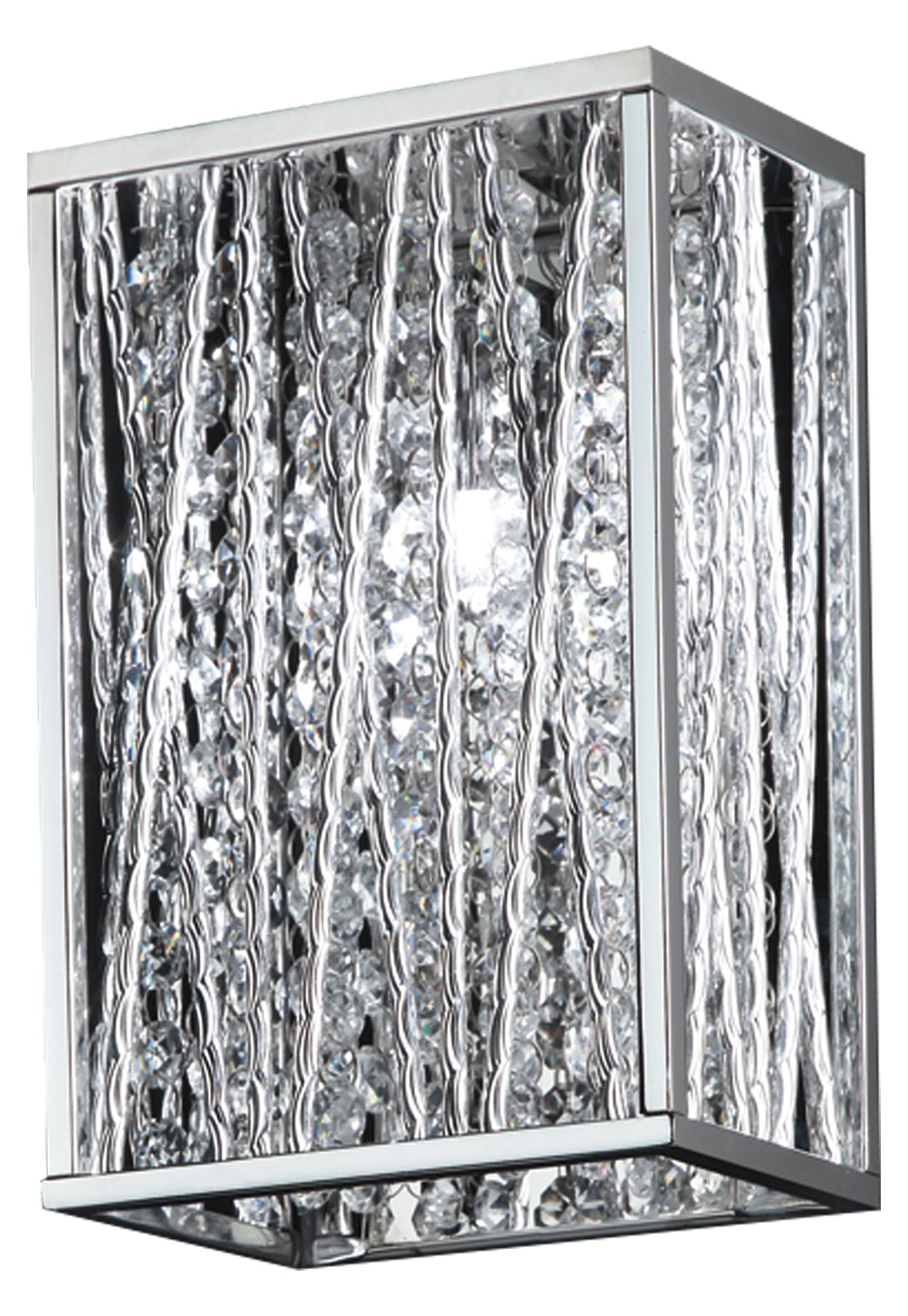Chrome  Single Light 9-1/4in High LED Wall Sconce by Z-Lite
