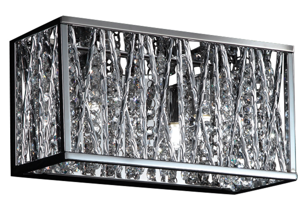 Chrome  2 Light 11in Wide LED Bathroom Vanity Light by Z-Lite
