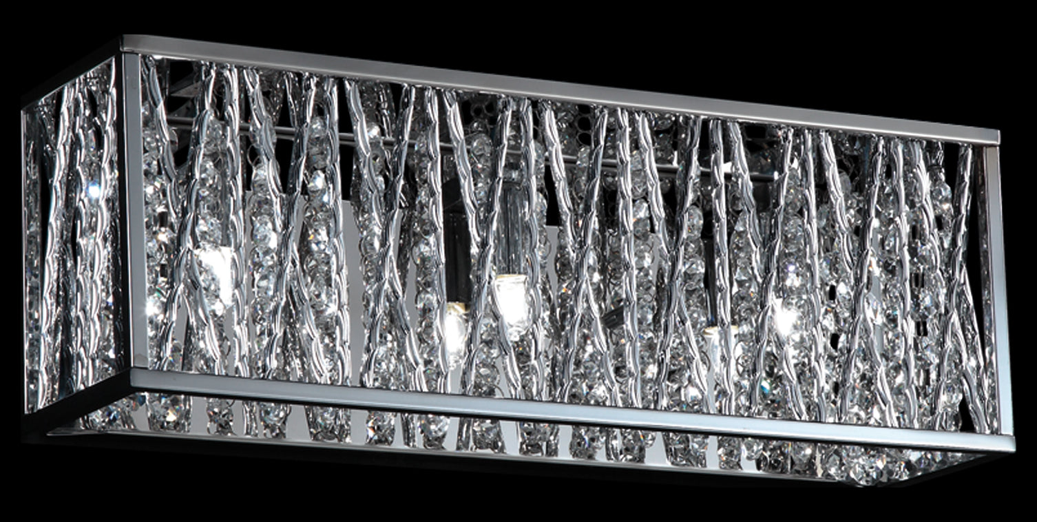 Chrome  3 Light 16-1/4in Wide LED Bathroom Vanity Light by Z-Lite