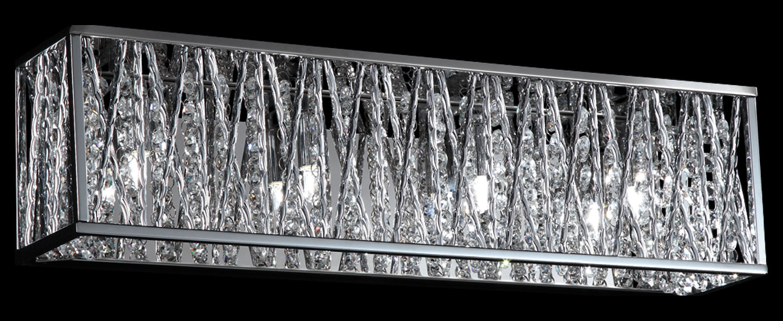 Chrome  4 Light 21-1/2in Wide LED Bathroom Vanity Light by Z-Lite