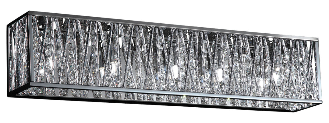 Chrome  5 Light 26-3/4in Wide LED Bathroom Vanity Light by Z-Lite