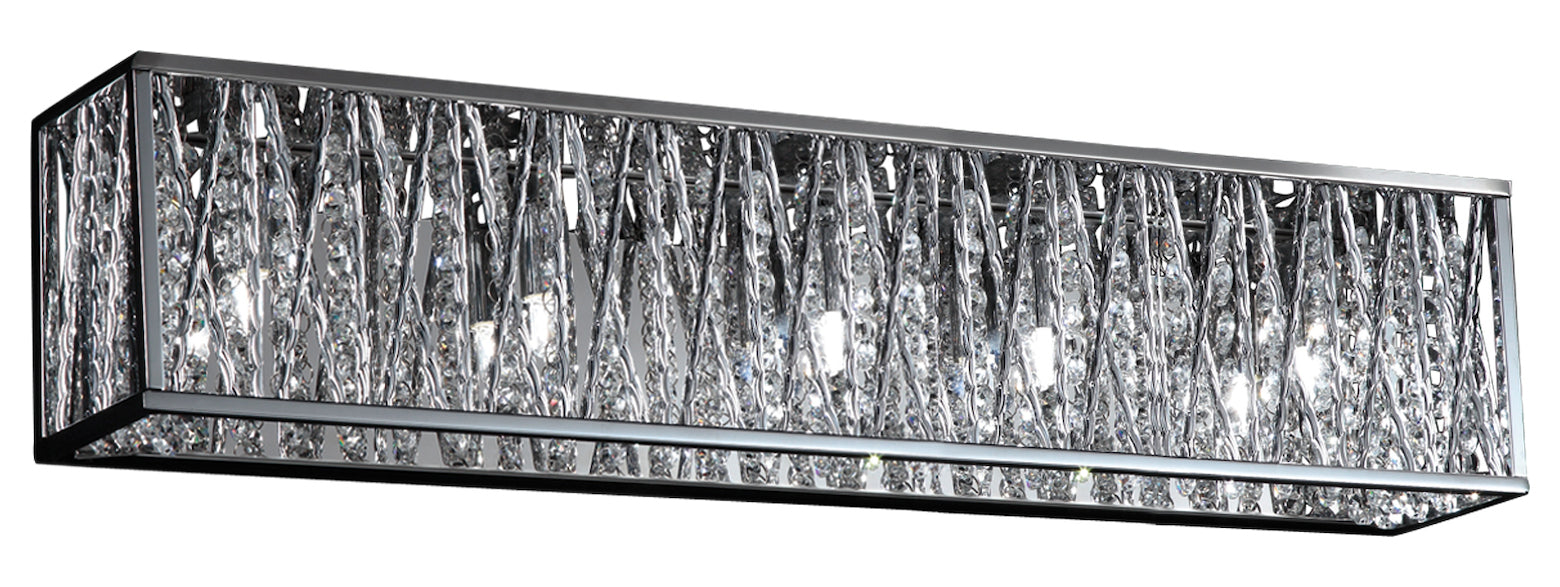 Chrome  5 Light 26-3/4in Wide LED Bathroom Vanity Light by Z-Lite