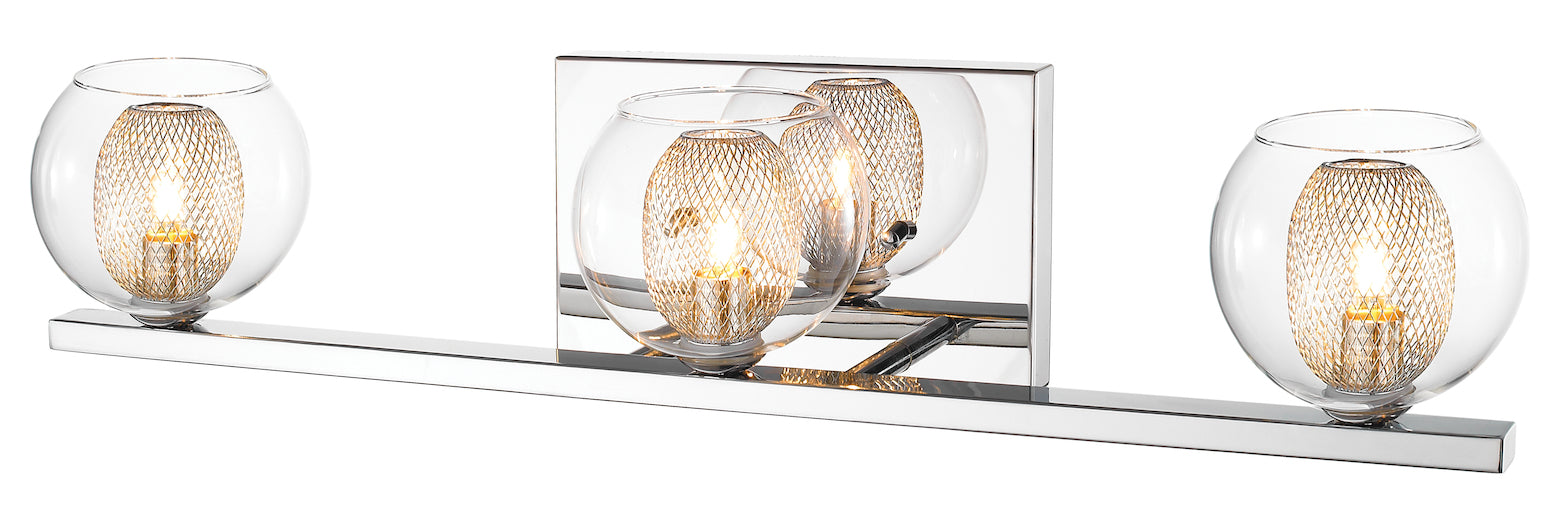 Chrome  3 Light 23-7/32in Wide LED Bathroom Vanity Light by Z-Lite