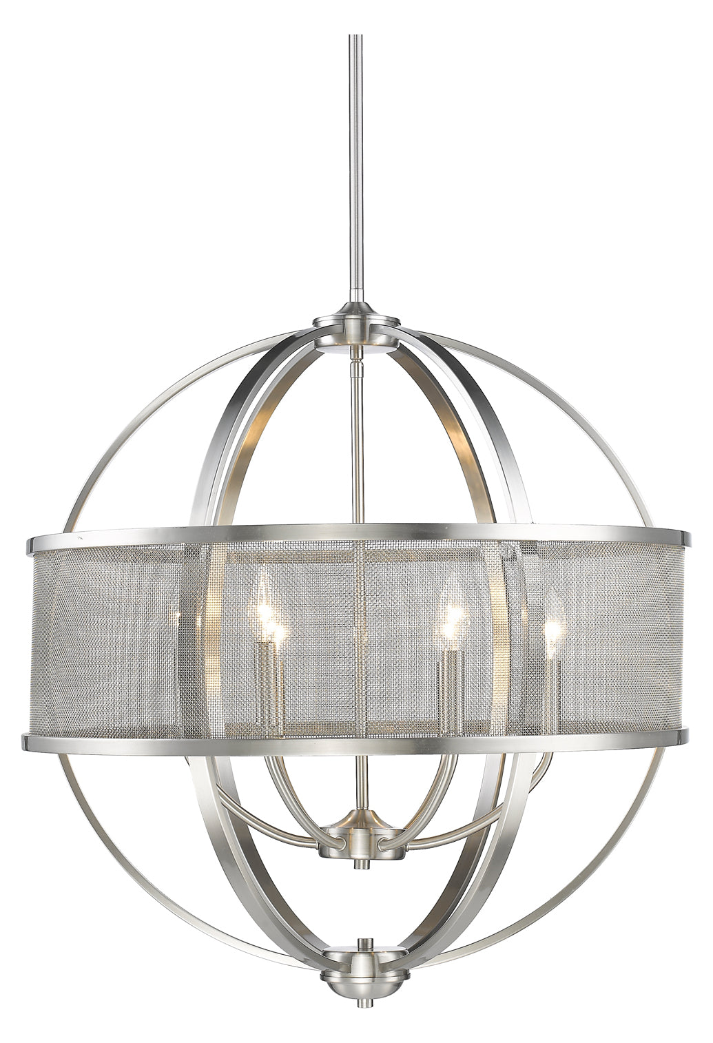 6 Light Chandelier (With Shade) by Golden