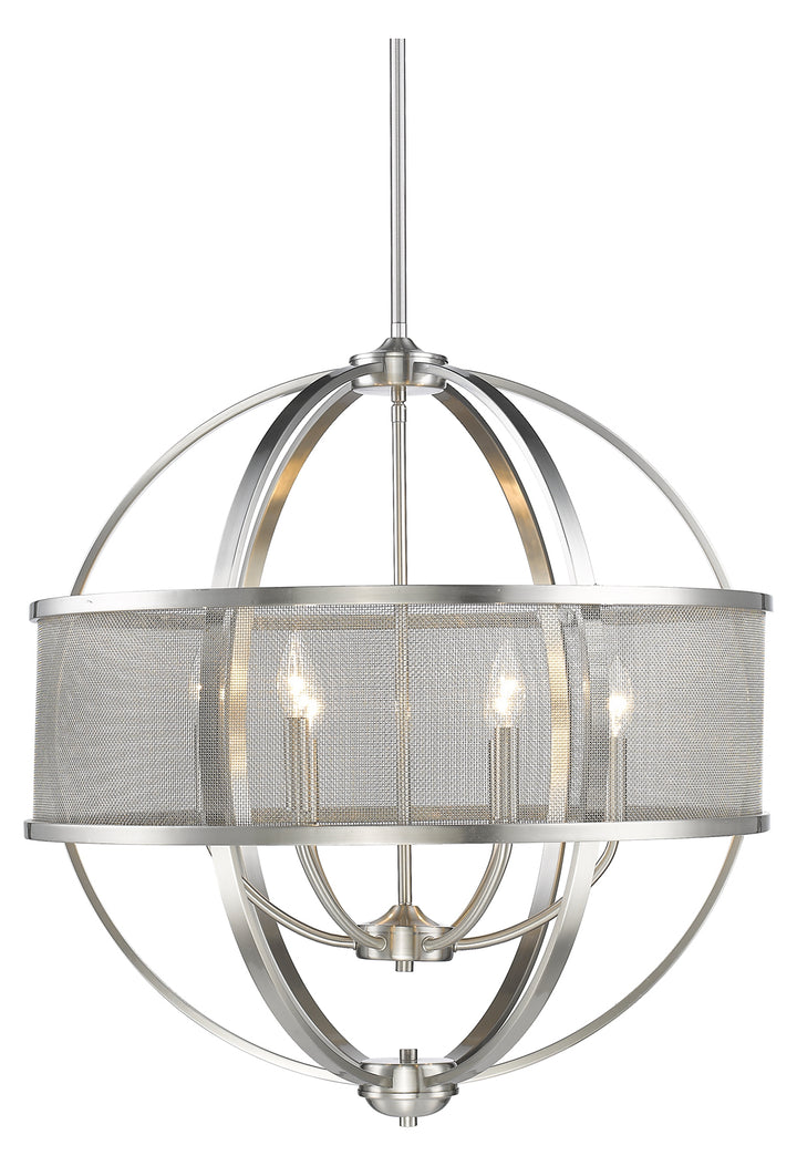 6 Light Chandelier (With Shade) by Golden