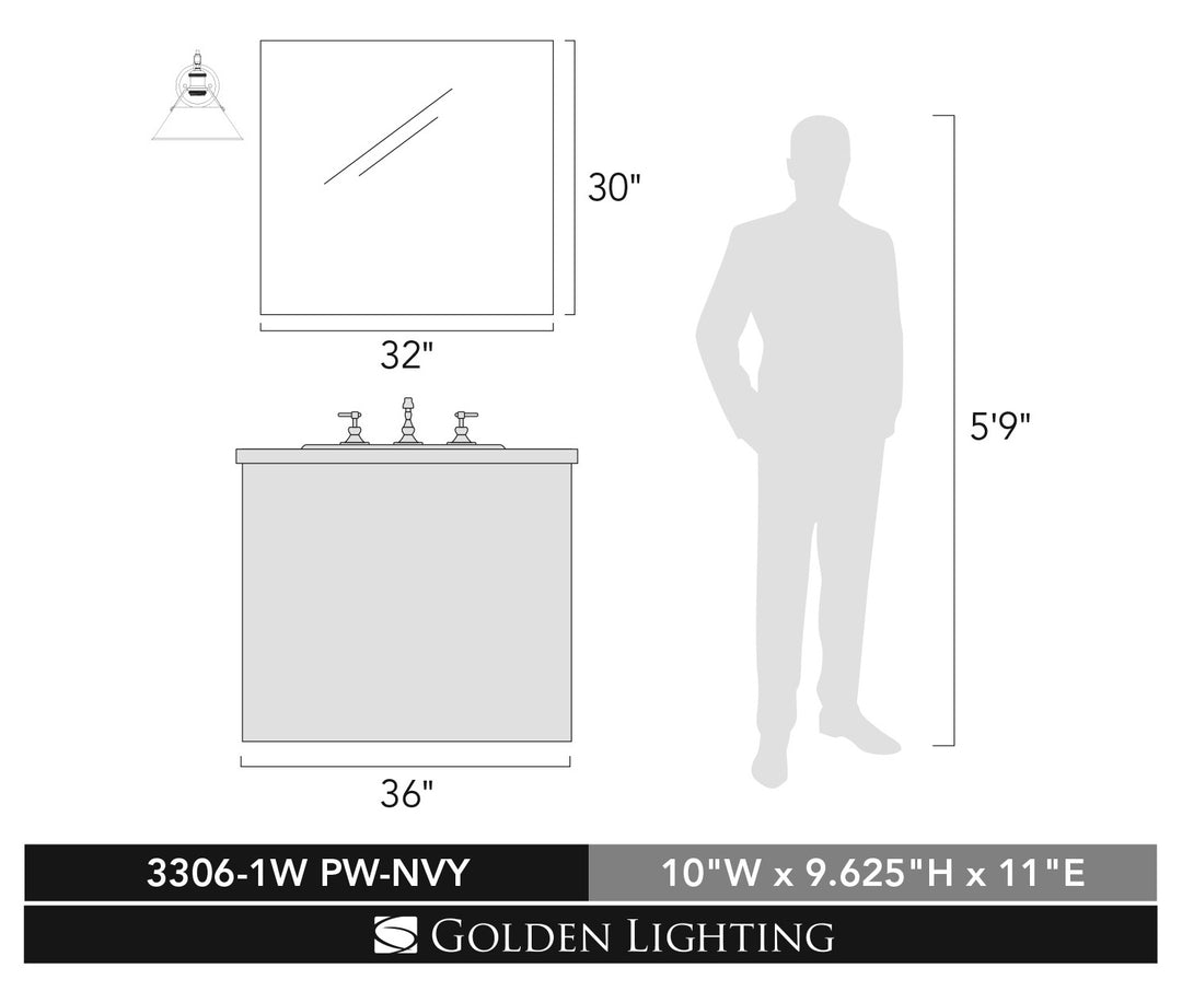 1 Light Wall Sconce