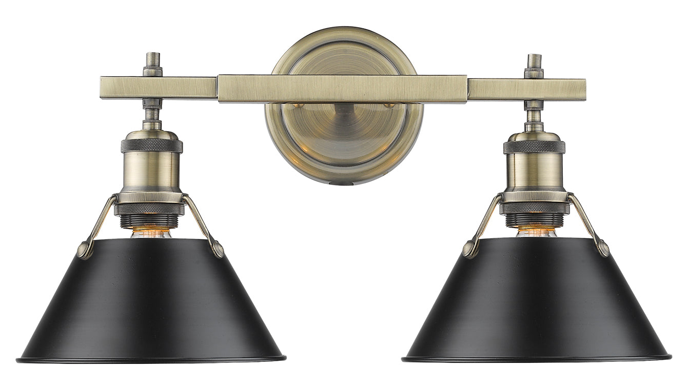 2 Light Bath Vanity by Golden